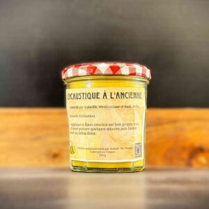 Encaustique à la cire d'abeille. pot de 370g.