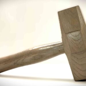 Maillet en chêne gris vieillis Moljnir.